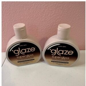Lot of 2 Glaze Super Gloss Vanilla Lights Toning Hair Gloss for Brunettes 6.4oz